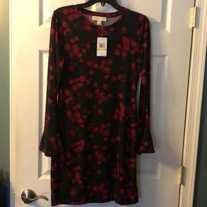 MK Black/Red Carnation Dress